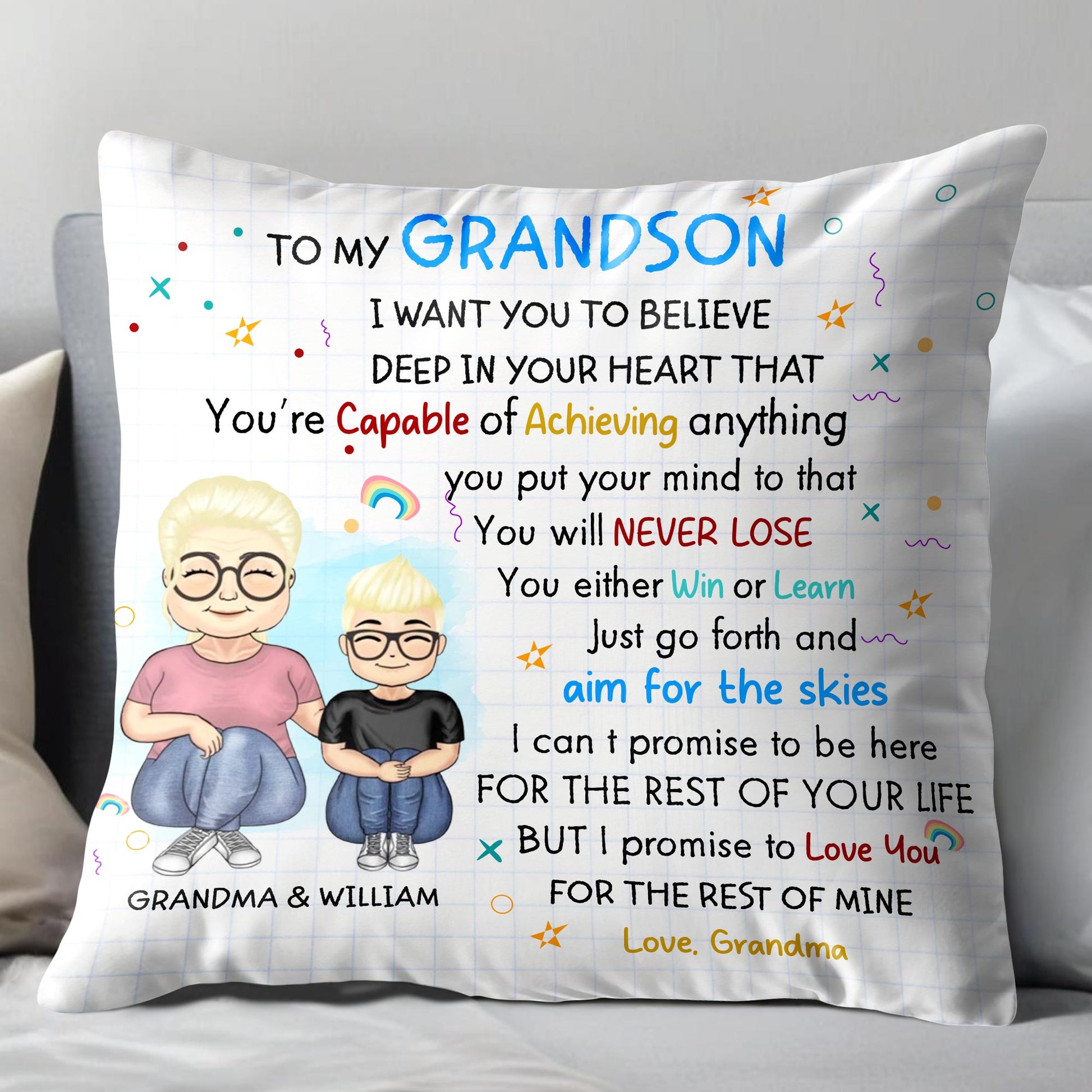 To My Grandson, Belief and Love From Grandma