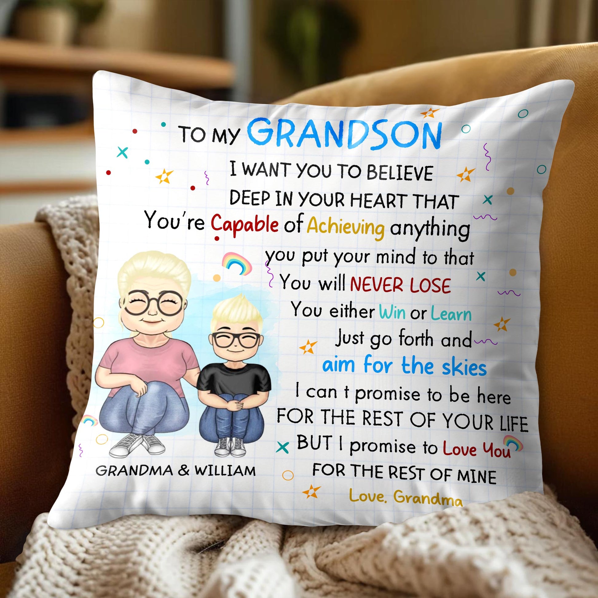 To My Grandson, Belief and Love From Grandma