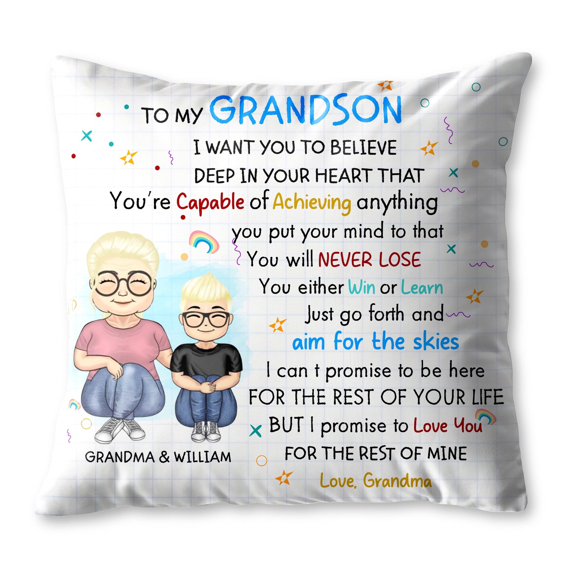 To My Grandson, Belief and Love From Grandma