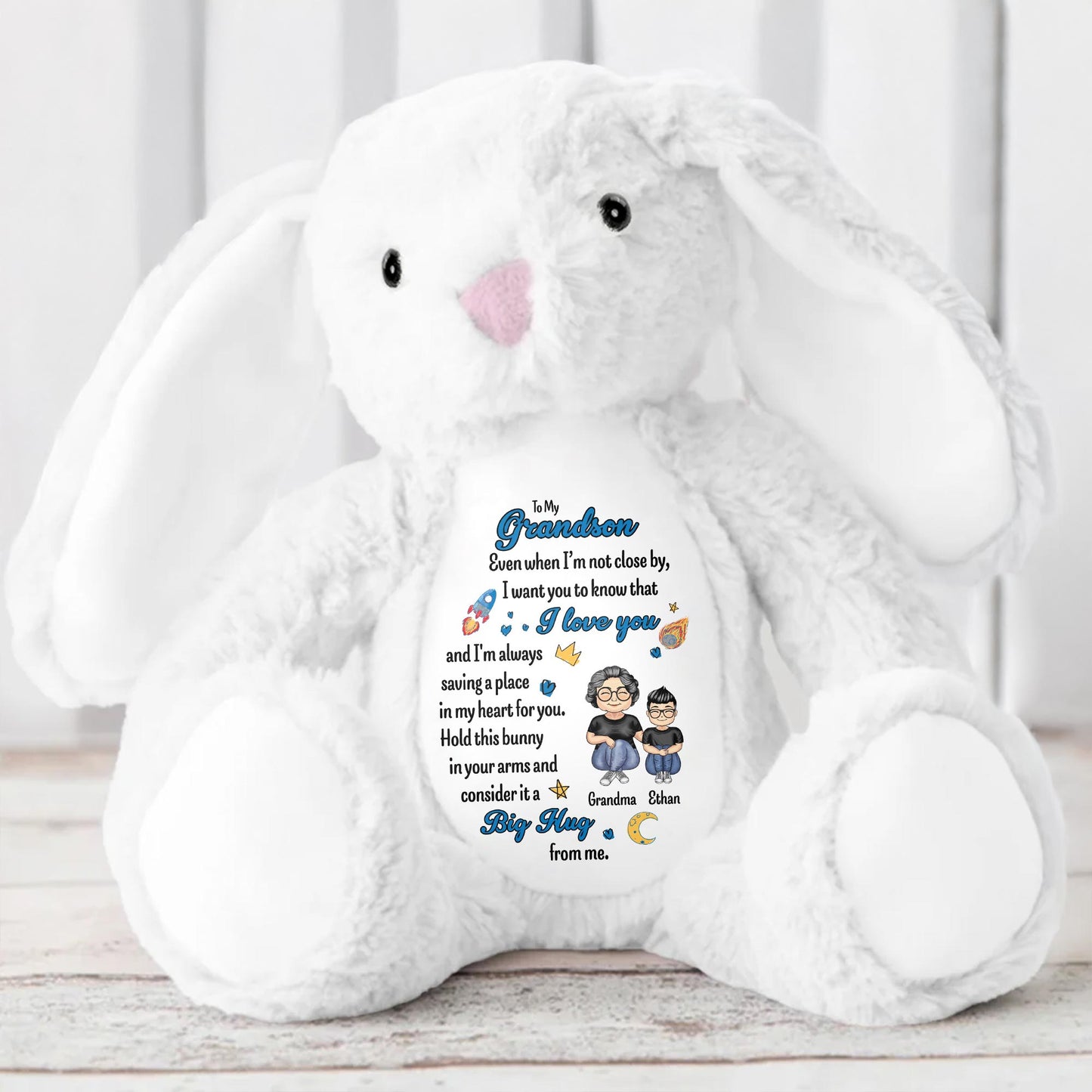 To My Grandson, Even When I'm Not Close By, Love Symbols, Bunny
