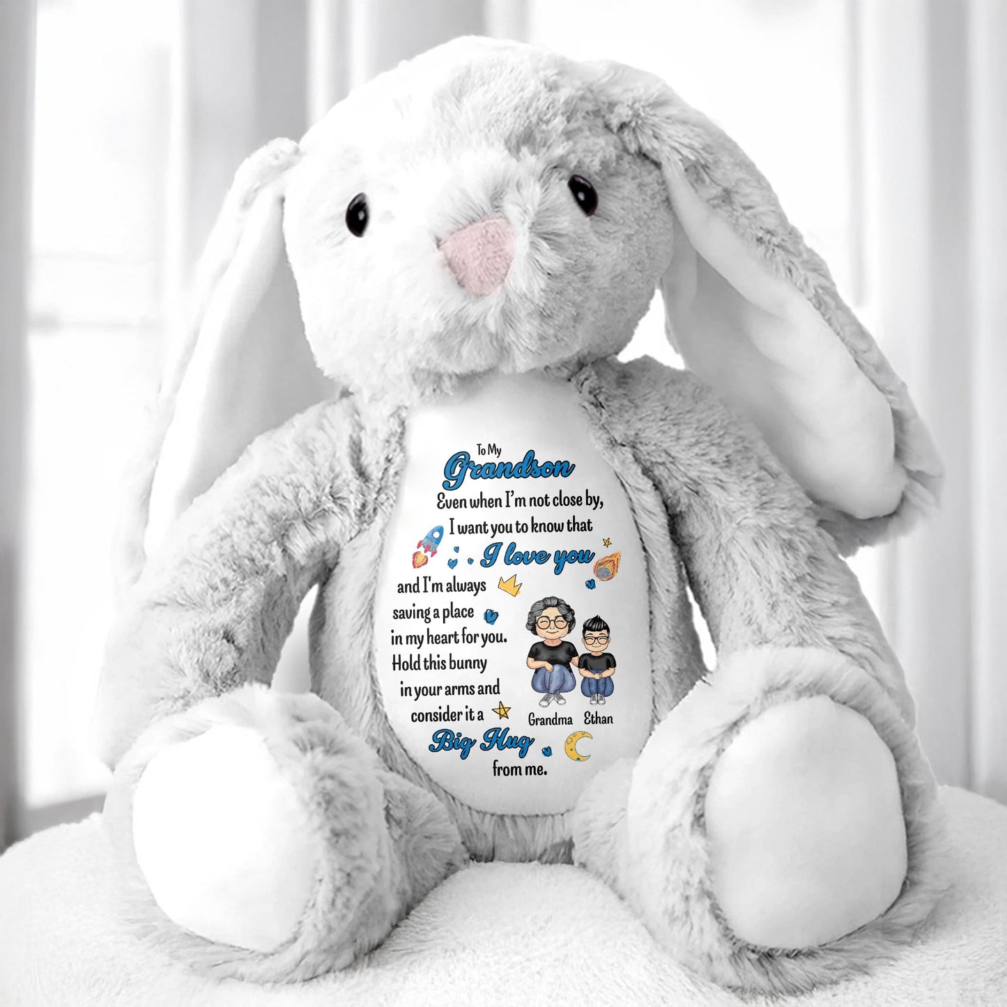 To My Grandson, Even When I'm Not Close By, Love Symbols, Bunny