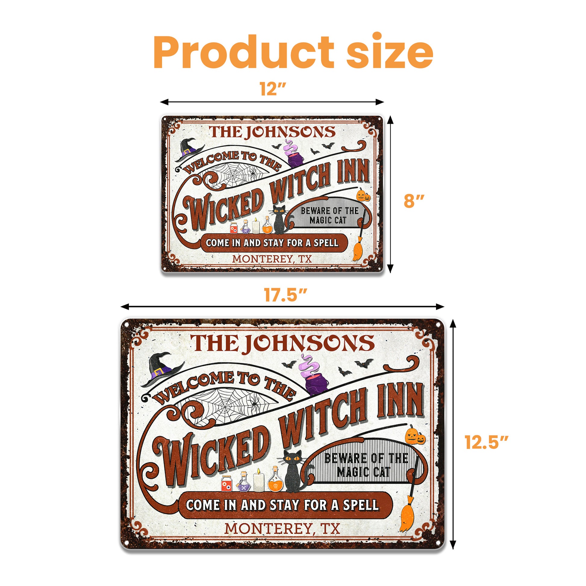 Welcome To The Wicked Witch Inn, Beware Of The Magic Cat