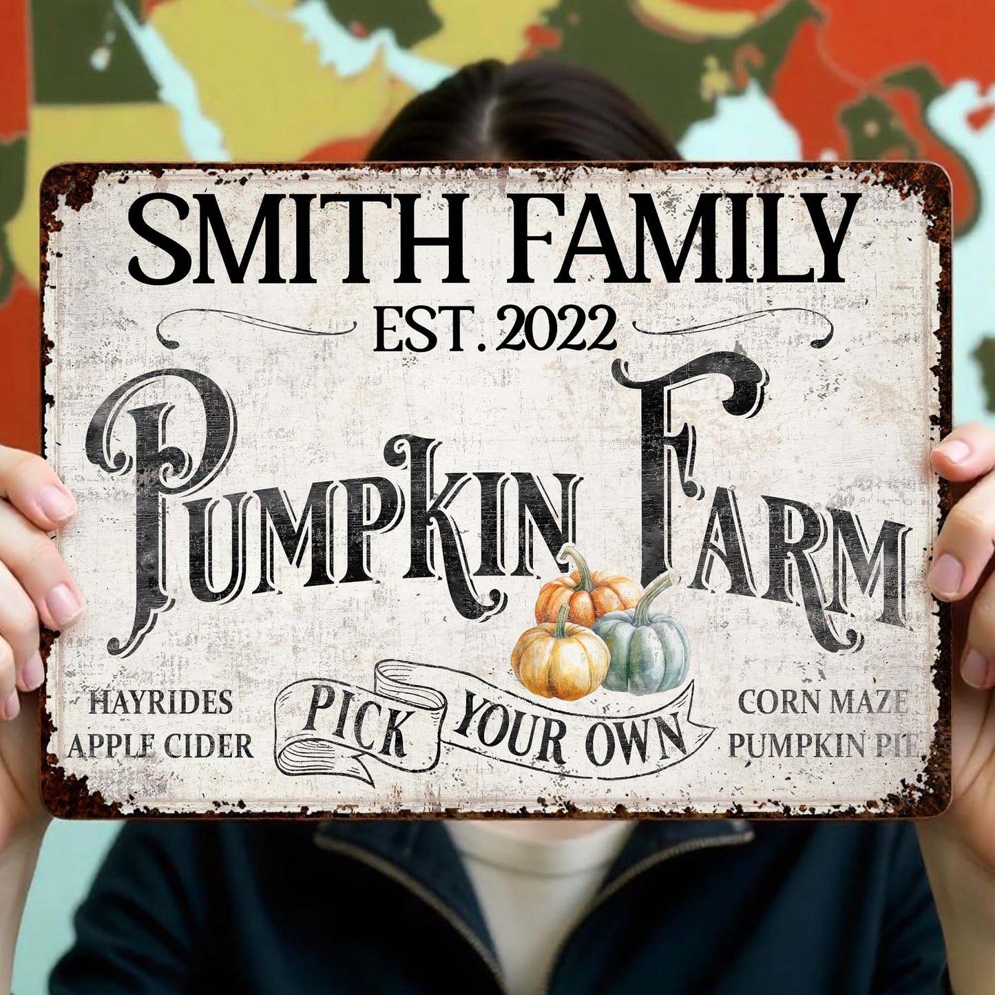 Personalized Pumpkin Farm With Autumn Festivities