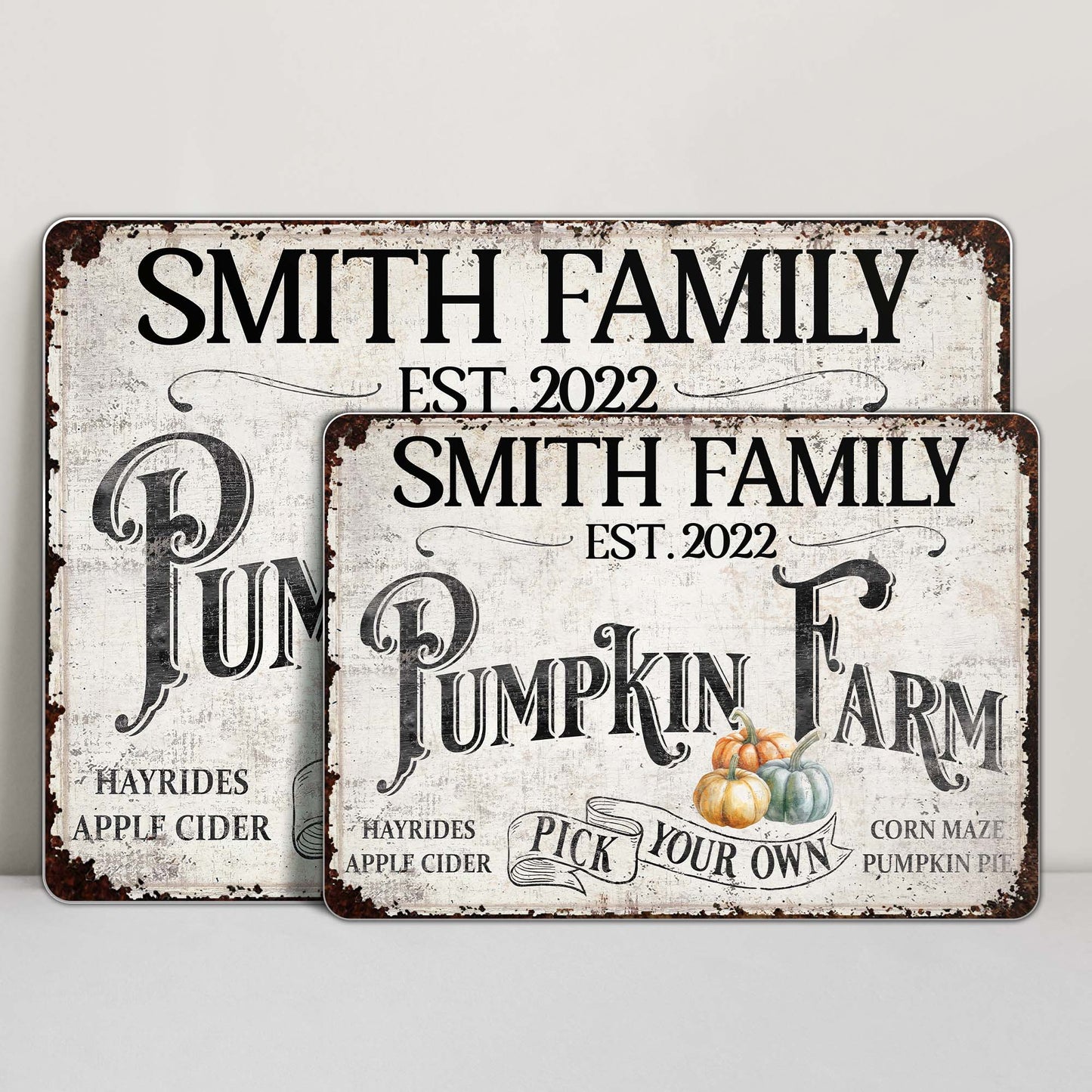 Personalized Pumpkin Farm With Autumn Festivities