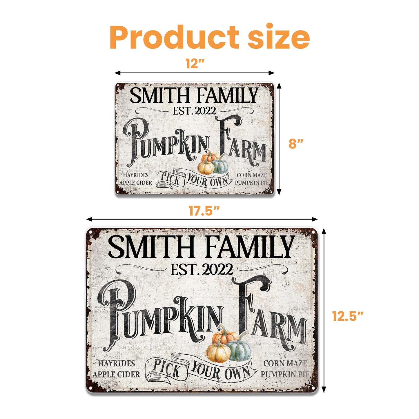 Personalized Pumpkin Farm With Autumn Festivities