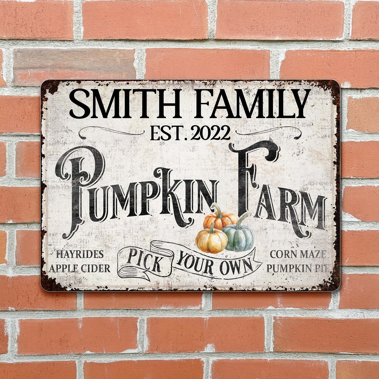 Personalized Pumpkin Farm With Autumn Festivities
