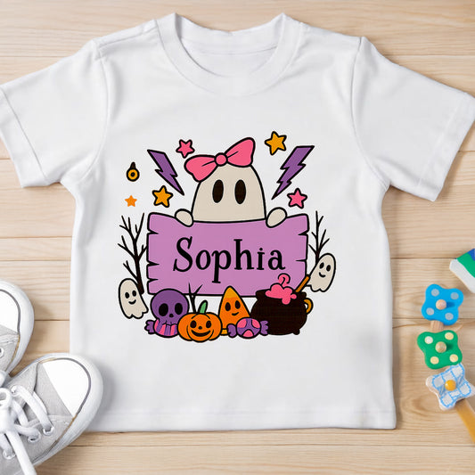 Cute Halloween Ghosts and Pumpkins Design