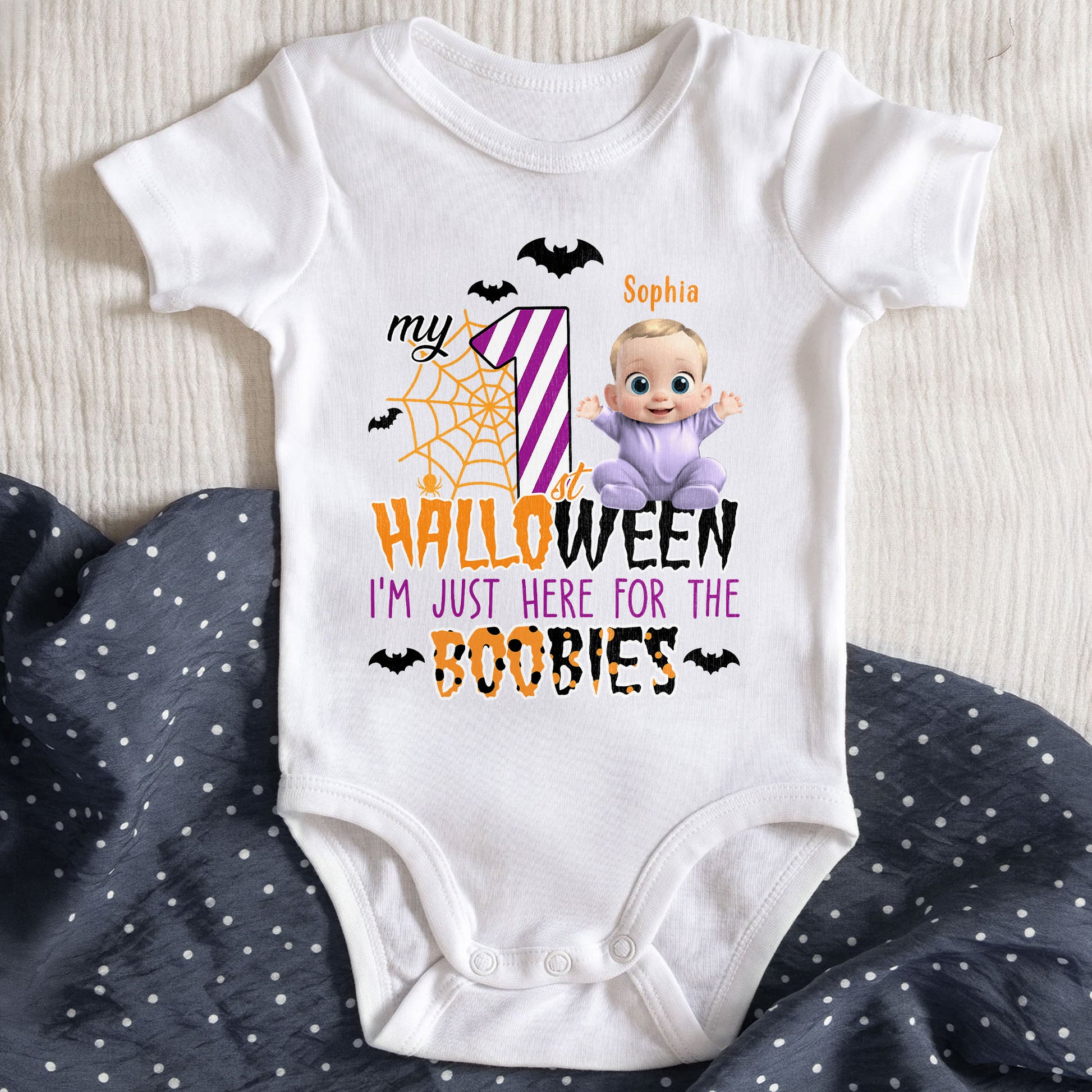 My First Halloween Just Here For The Boobies