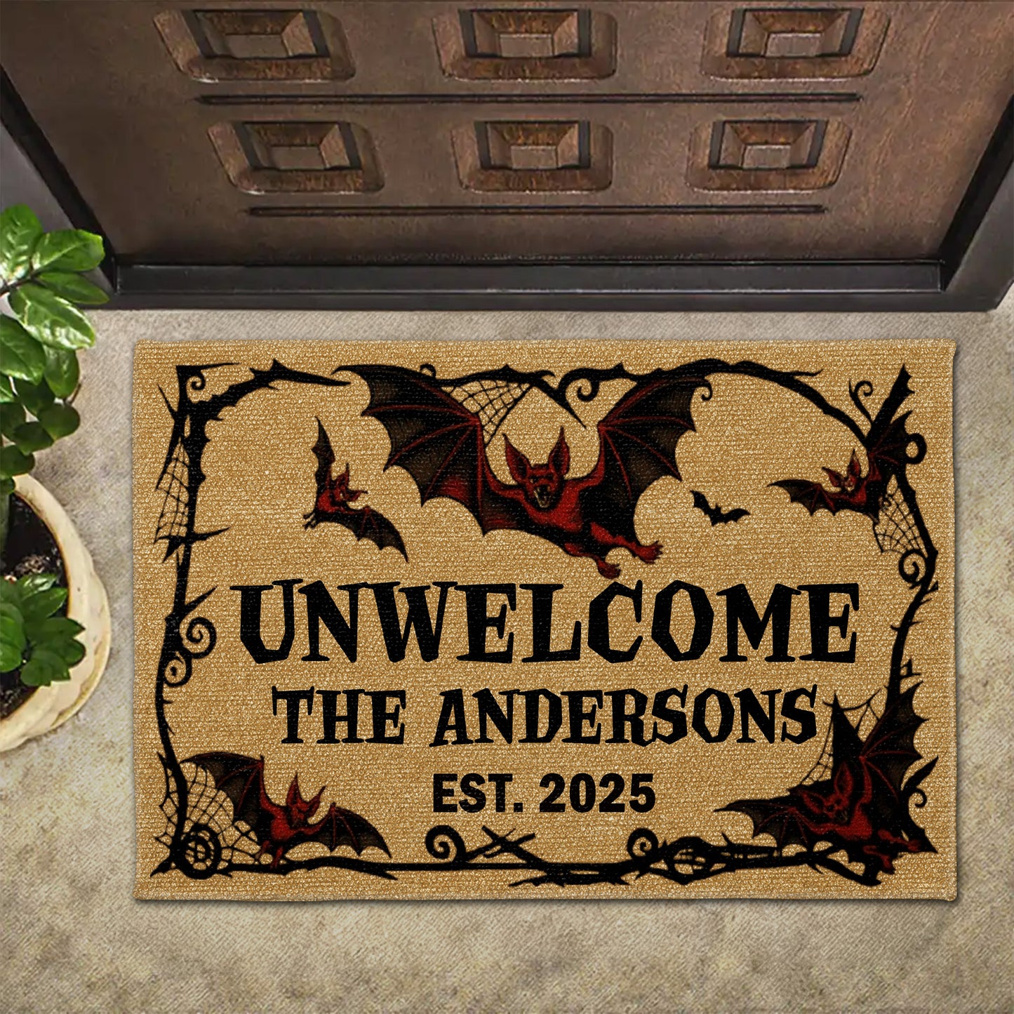 Unwelcome Gothic Bats Design