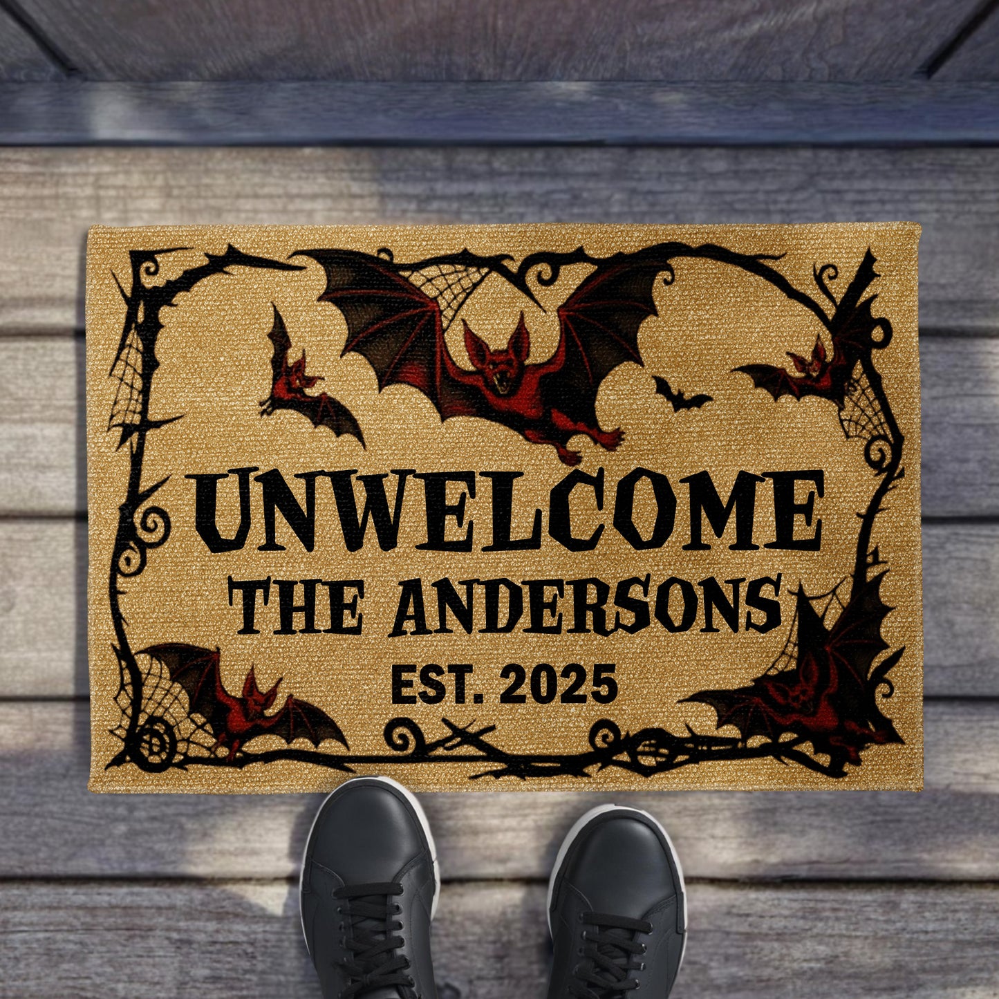 Unwelcome Gothic Bats Design