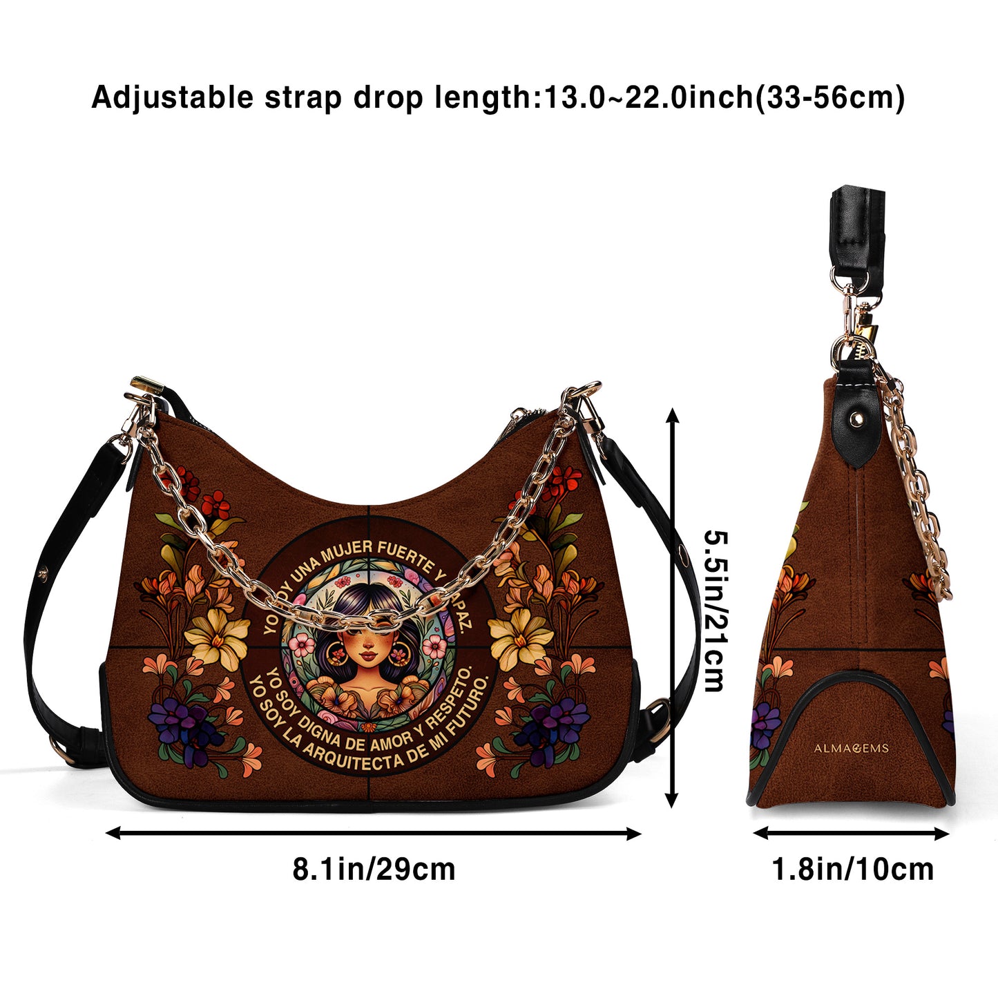 Yo Soy - Bolso bandolera con cadena personalizado - HG08CH