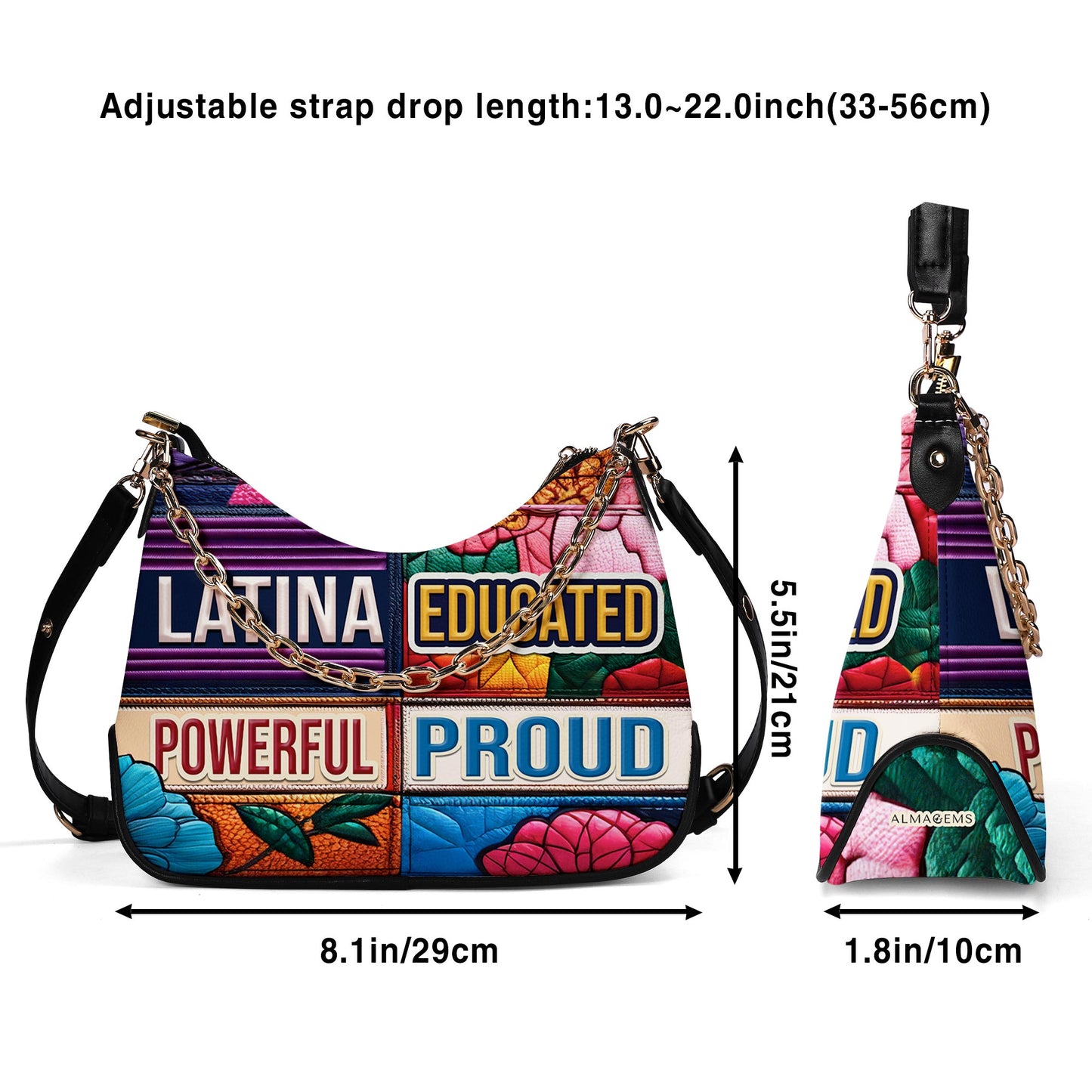 Sac à main bandoulière personnalisé avec chaîne - HG29CH