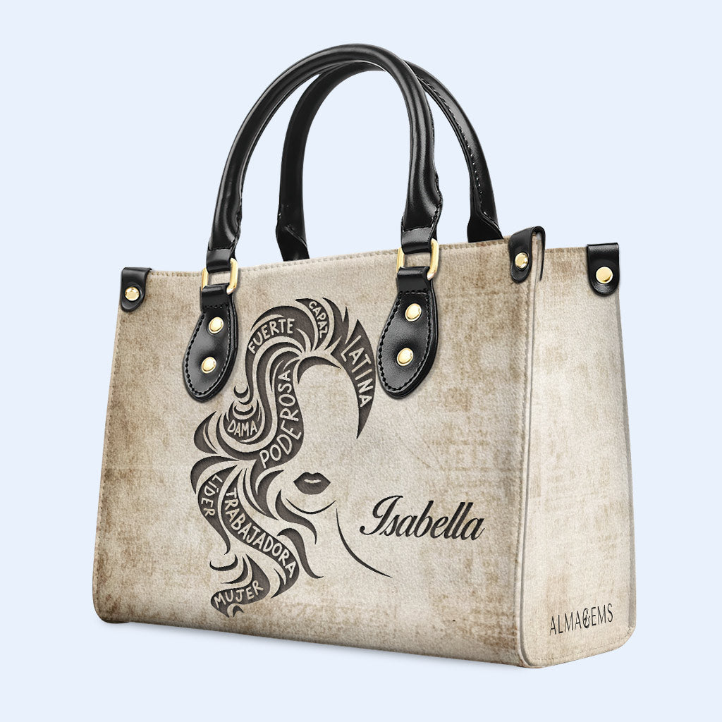 Bolso de mano de piel personalizado para chica latina - HG36