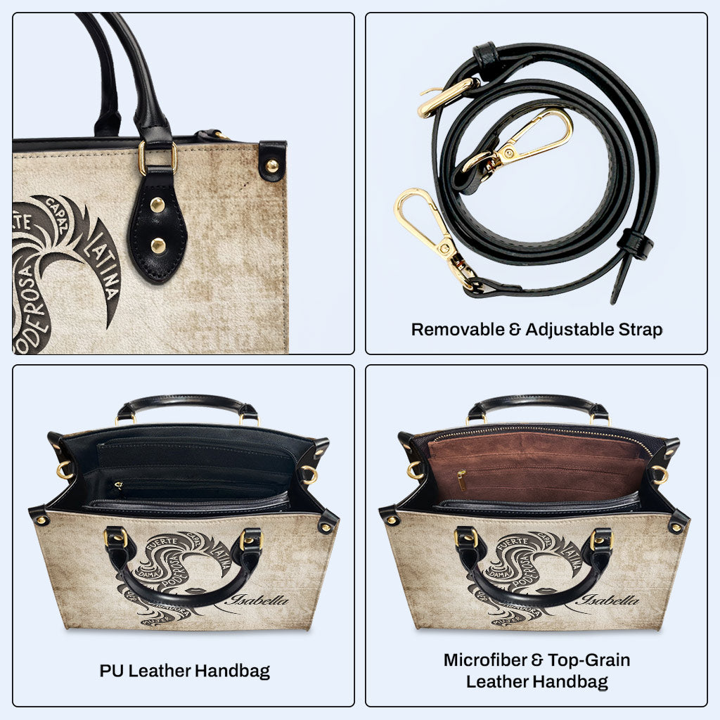 Bolso de mano de piel personalizado para chica latina - HG36