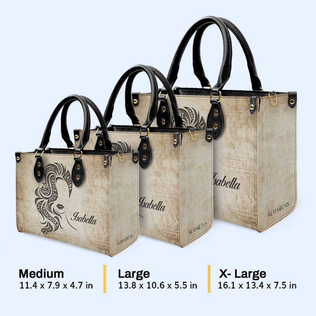 Bolso de mano de piel personalizado para chica latina - HG36