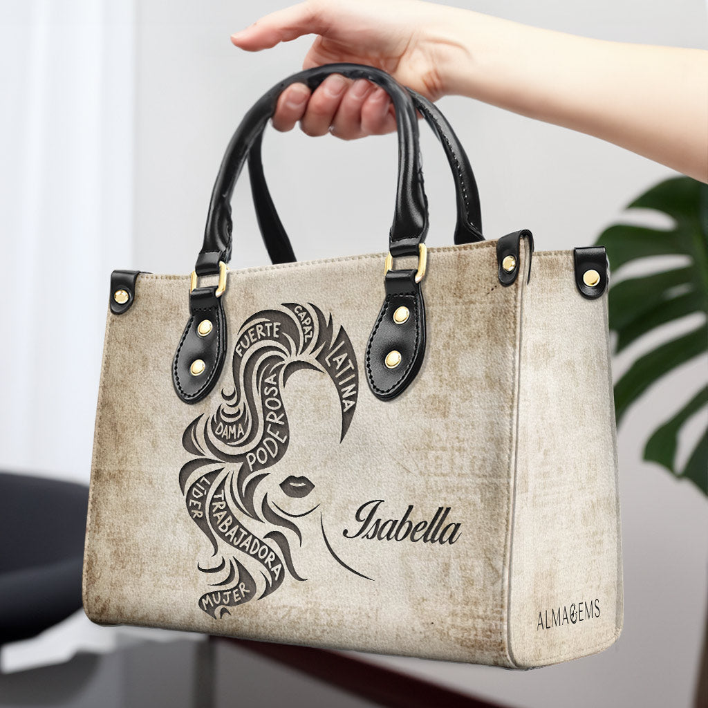 Bolso de mano de piel personalizado para chica latina - HG36