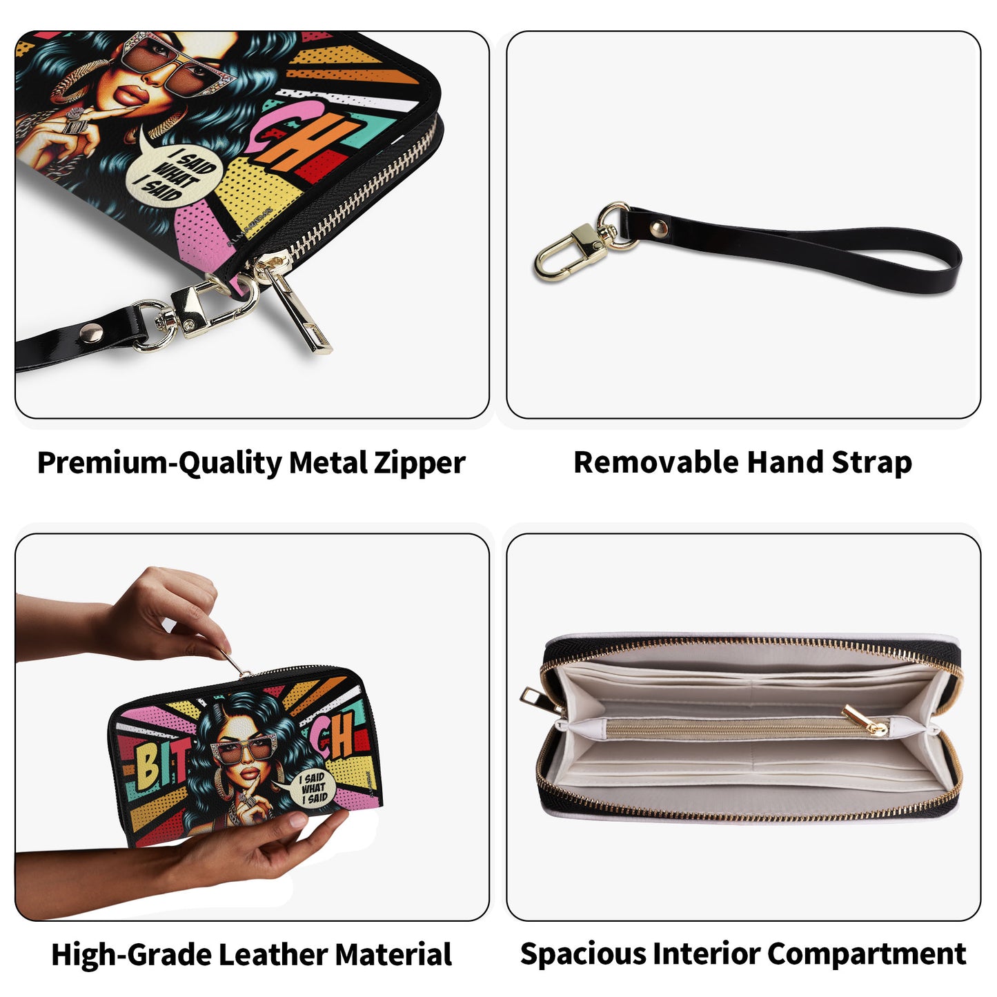 Dije lo que dije - Cartera de piel para mujer - HG39WL