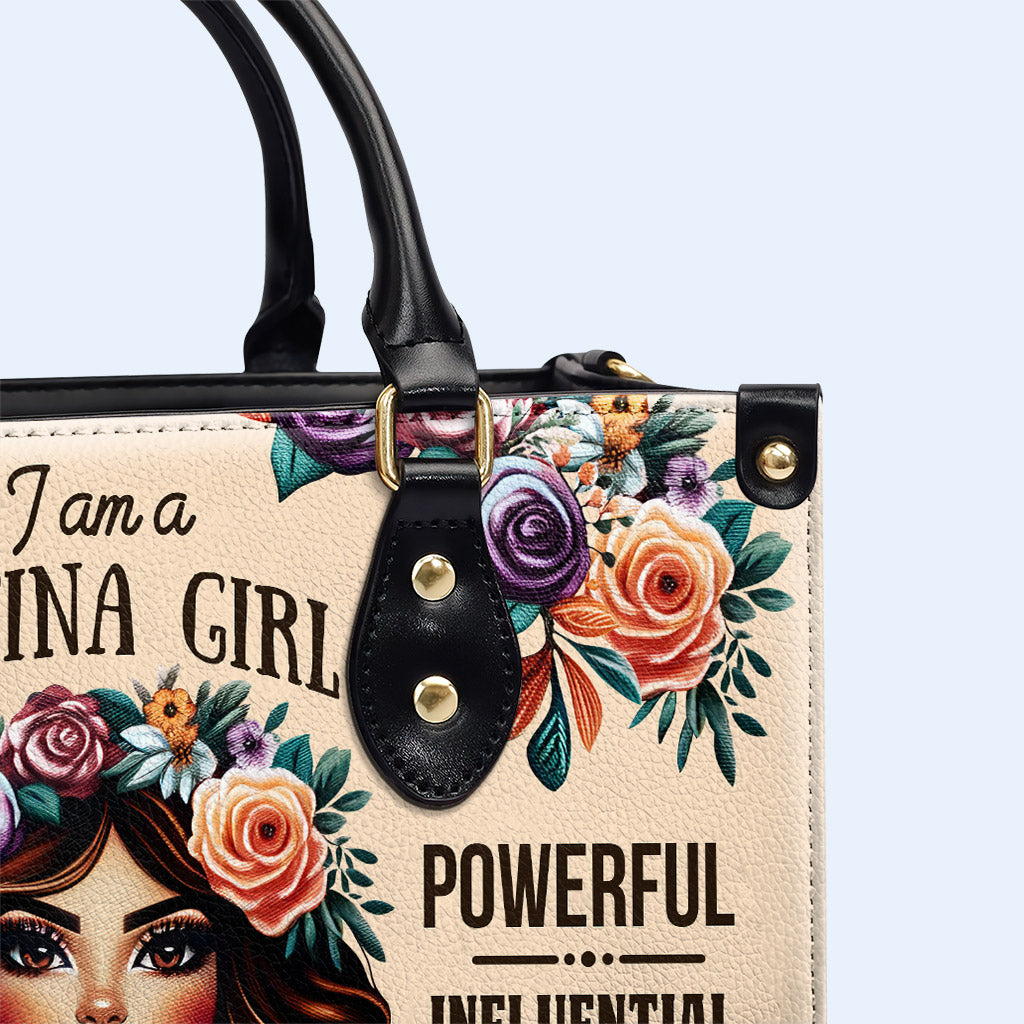 Je suis une fille latine - Sac à main en cuir personnalisé - HG48