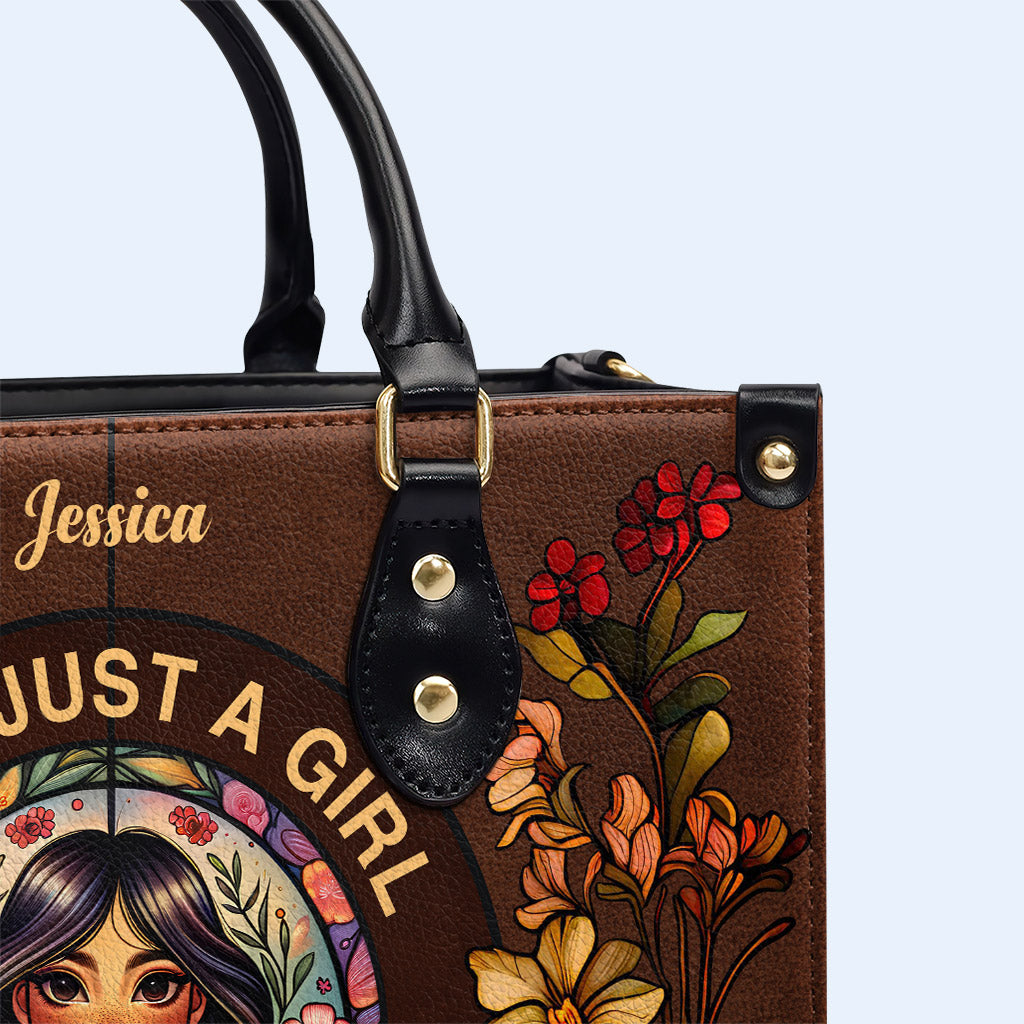 Elle est en feu - Sac à main en cuir personnalisé - HG53