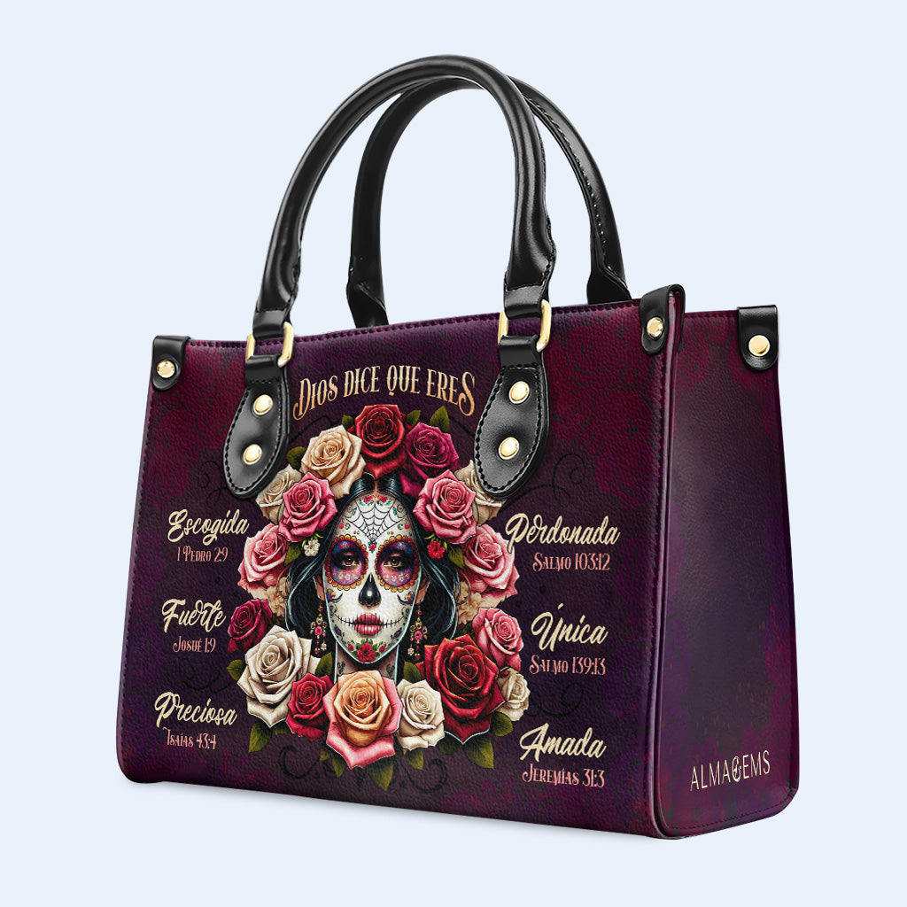 Dios Dice Que Eres - Bolso de cuero personalizado - HG63