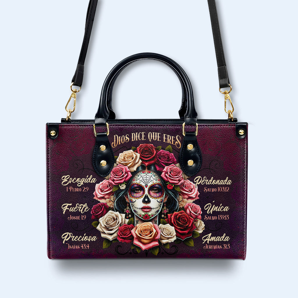Dios Dice Que Eres - Bolso de cuero personalizado - HG63