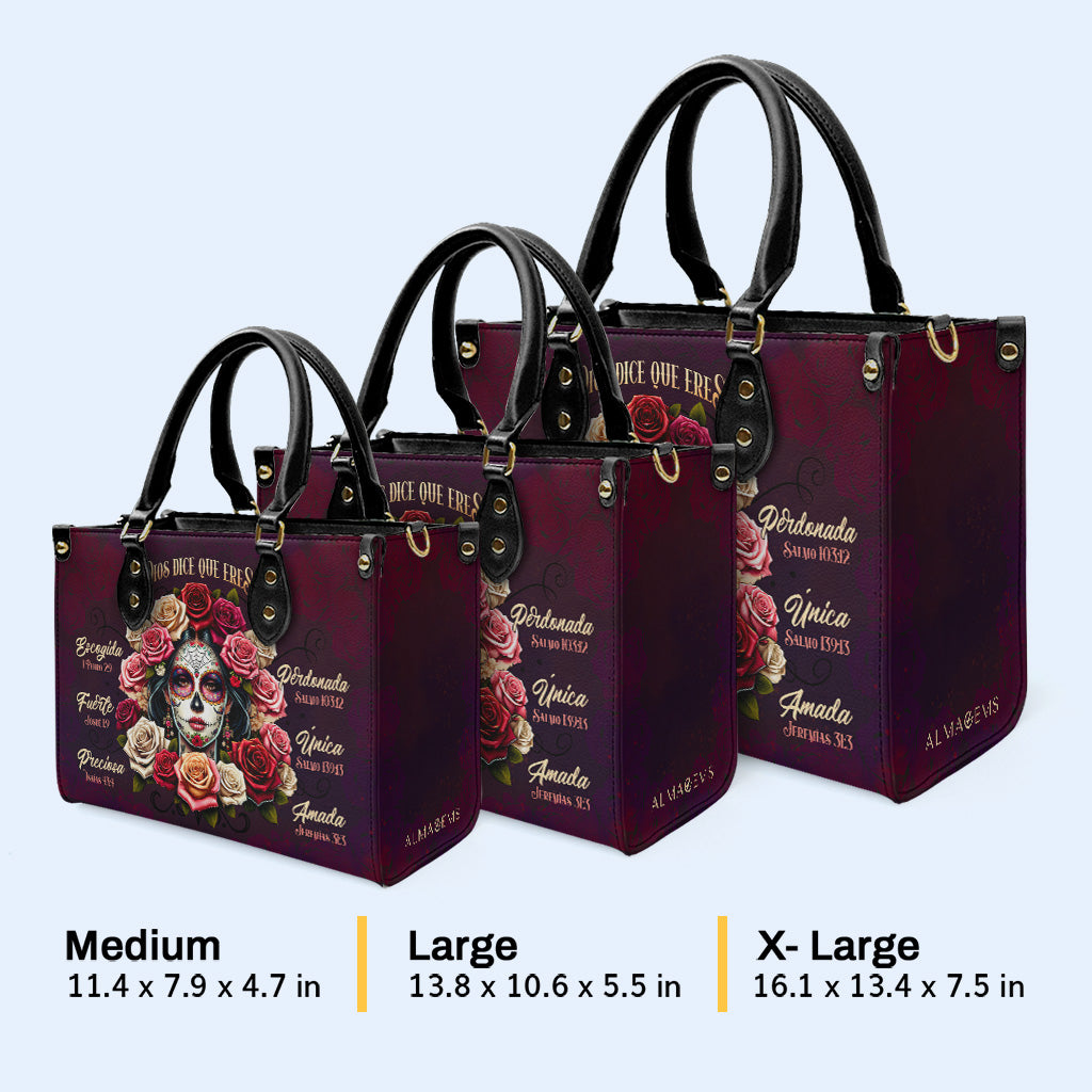 Dios Dice Que Eres - Bolso de cuero personalizado - HG63