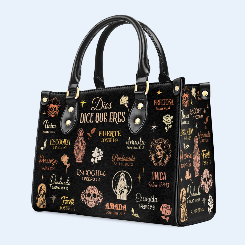 Dieu dit que tu es - Sac à main en cuir personnalisé - HG65
