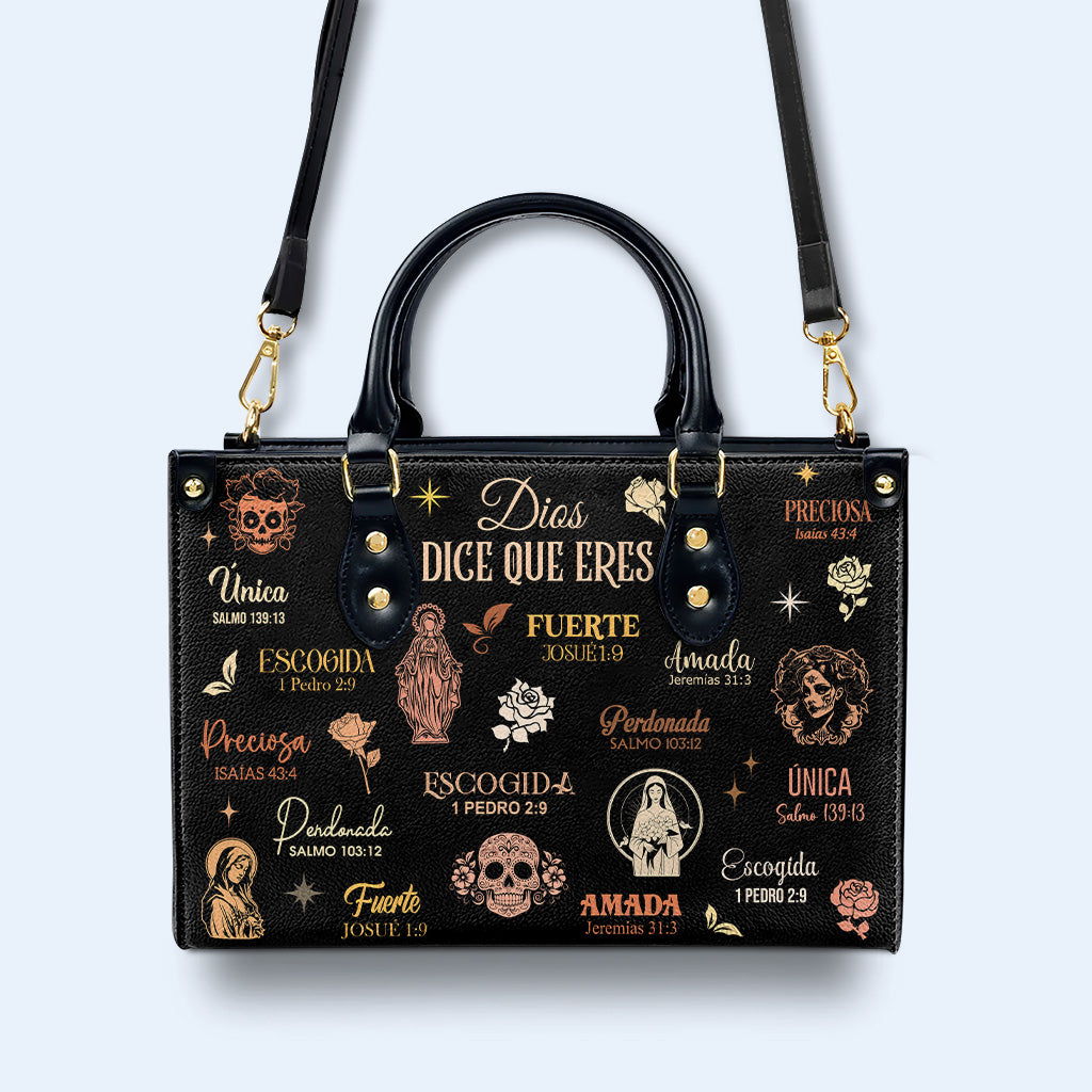 Dieu dit que tu es - Sac à main en cuir personnalisé - HG65