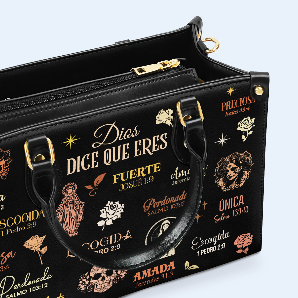 Dieu dit que tu es - Sac à main en cuir personnalisé - HG65