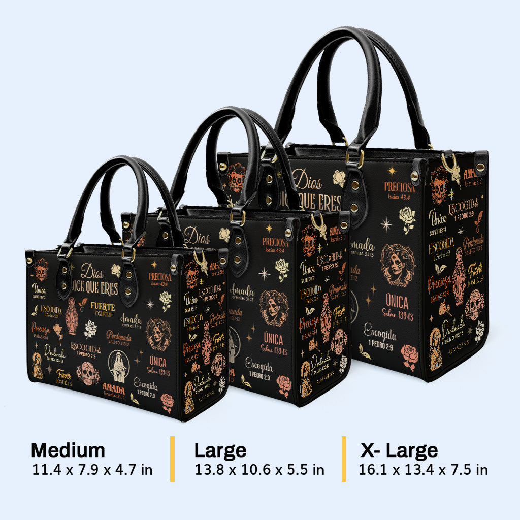 Dieu dit que tu es - Sac à main en cuir personnalisé - HG65