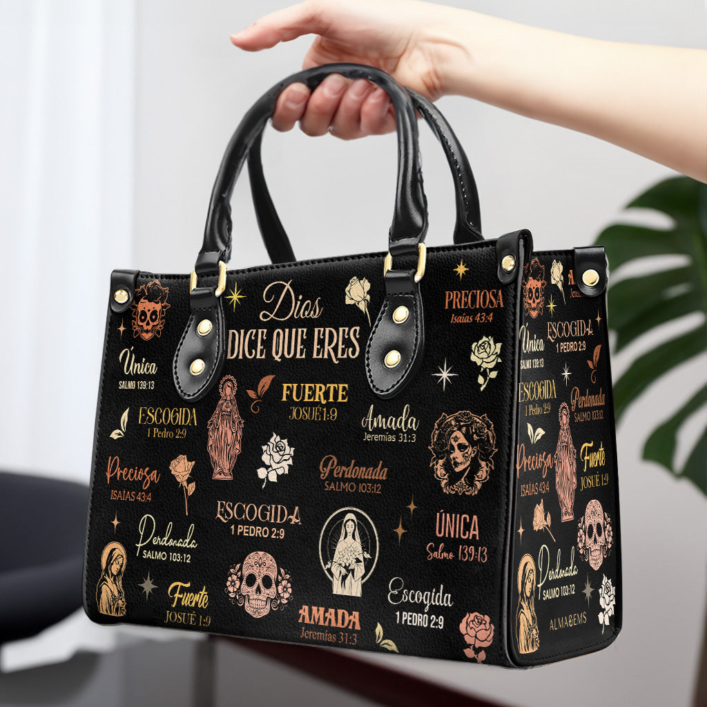 Dieu dit que tu es - Sac à main en cuir personnalisé - HG65
