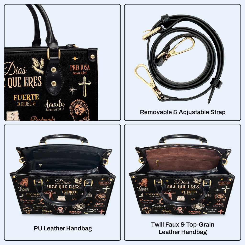 Dieu dit que tu es - Sac à main en cuir personnalisé - HG66