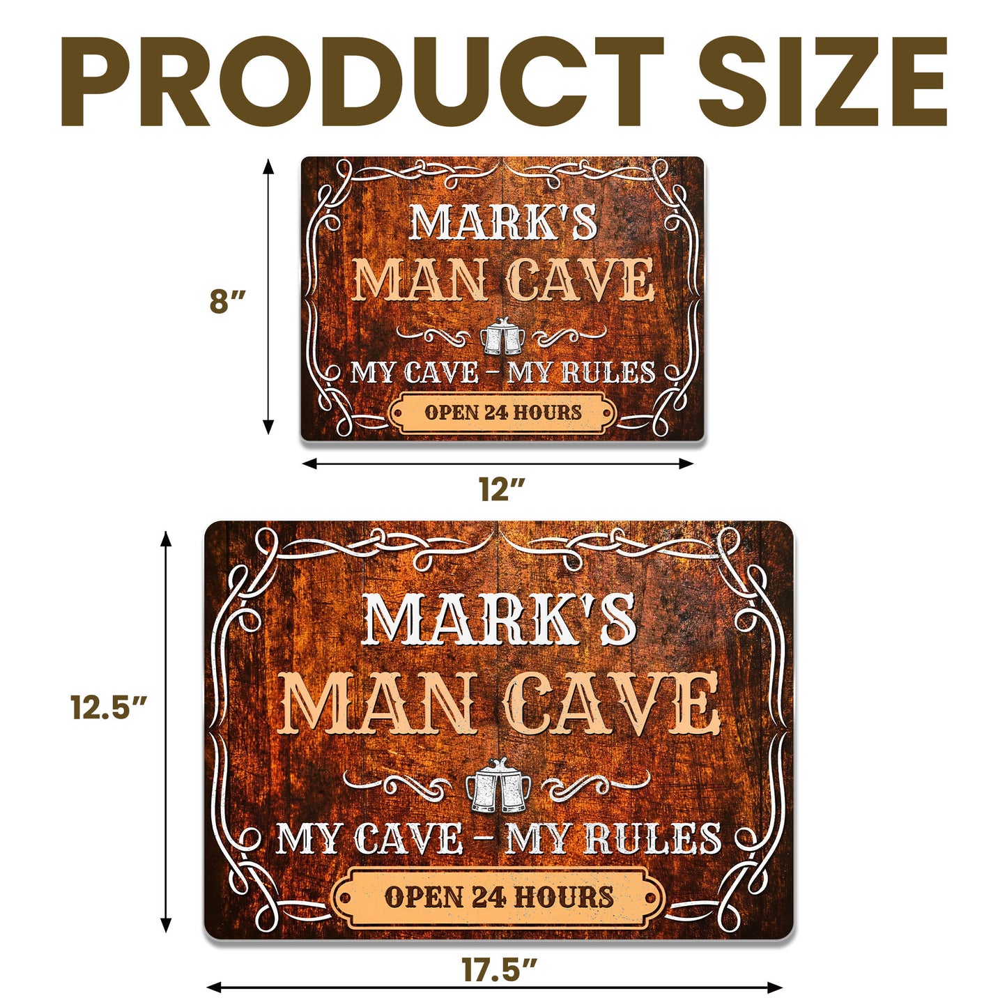 My Cave My Rules Open 24 Hours Man Cave