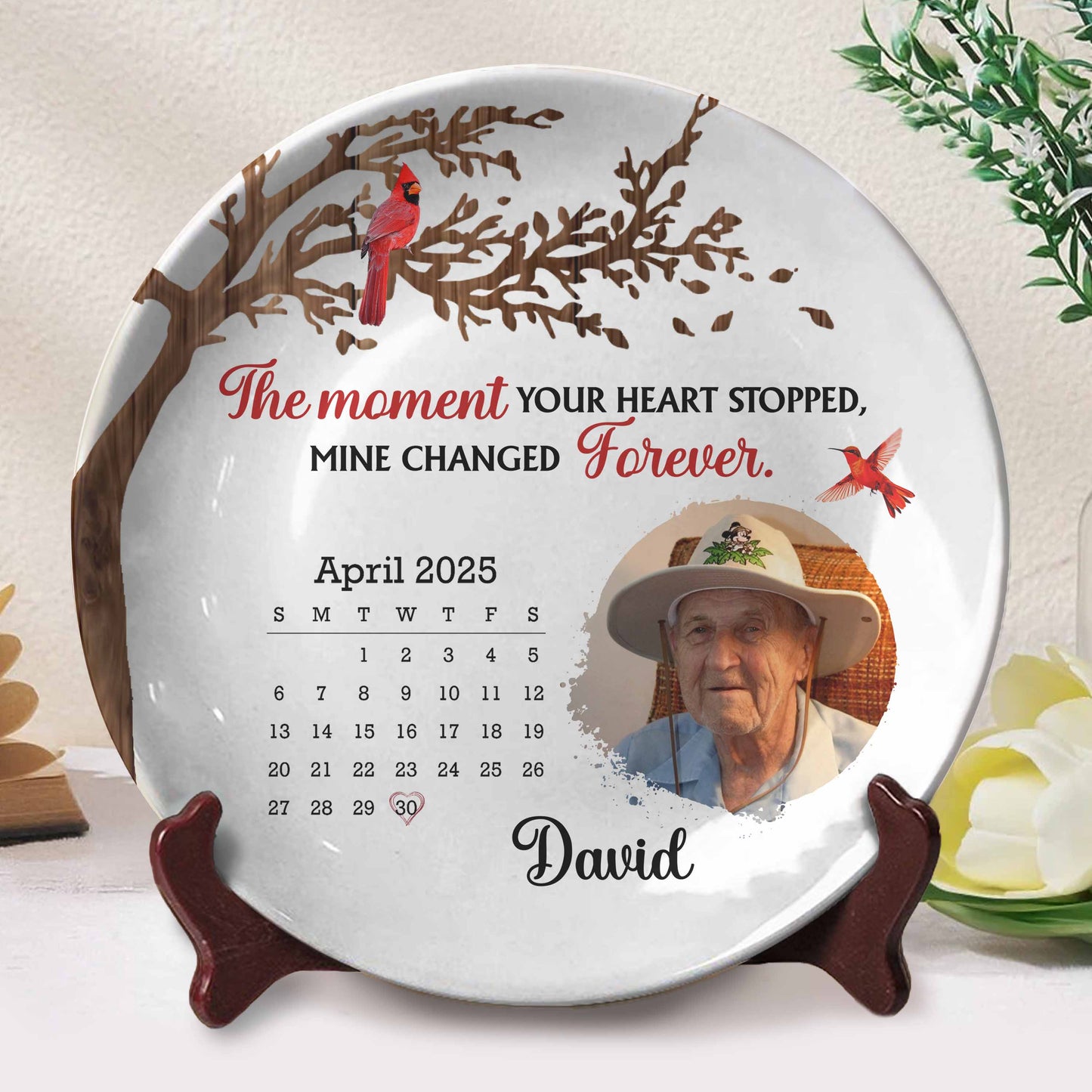 The Moment Your Heart Stopped, Mine Changed Forever, Bird and Tree Branches
