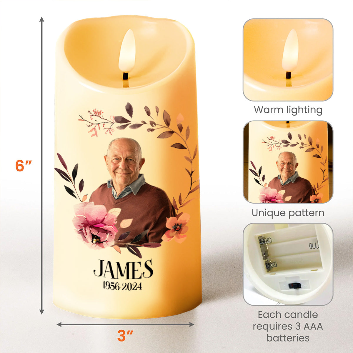 Your Light Will Always Shine In My Heart Memorial Candle
