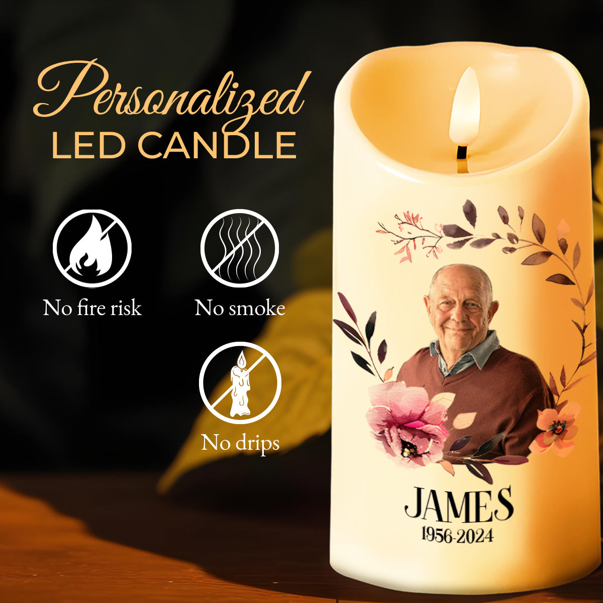 Your Light Will Always Shine In My Heart Memorial Candle