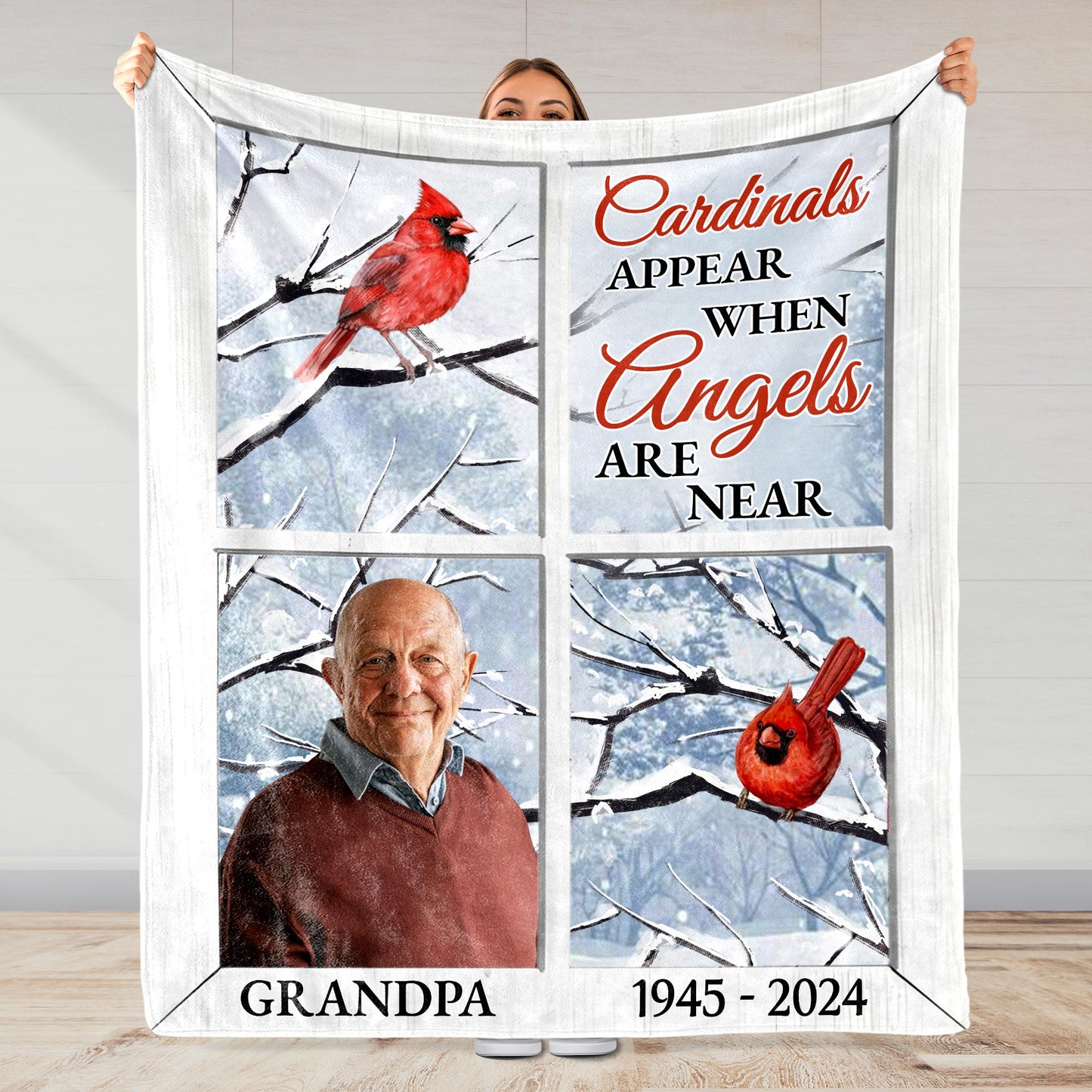Cardinals Appear When Angels Are Near Snowy Cardinal Design