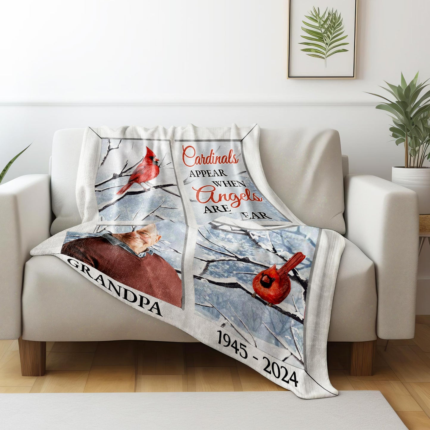 Cardinals Appear When Angels Are Near Snowy Cardinal Design