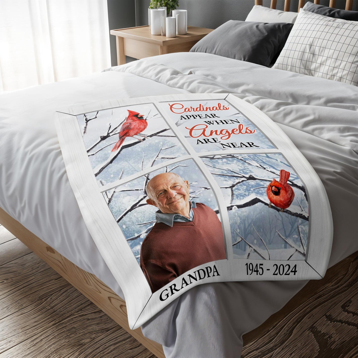 Cardinals Appear When Angels Are Near Snowy Cardinal Design