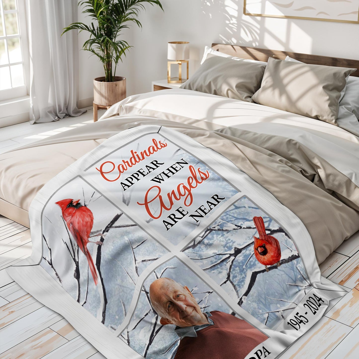 Cardinals Appear When Angels Are Near Snowy Cardinal Design