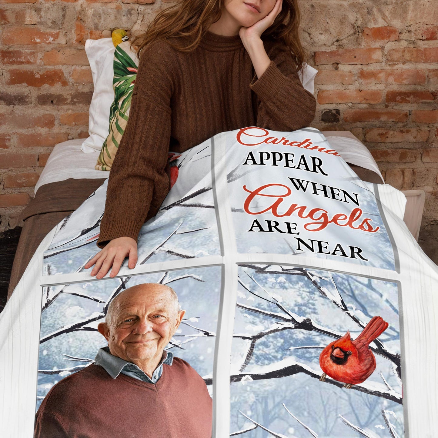 Cardinals Appear When Angels Are Near Snowy Cardinal Design