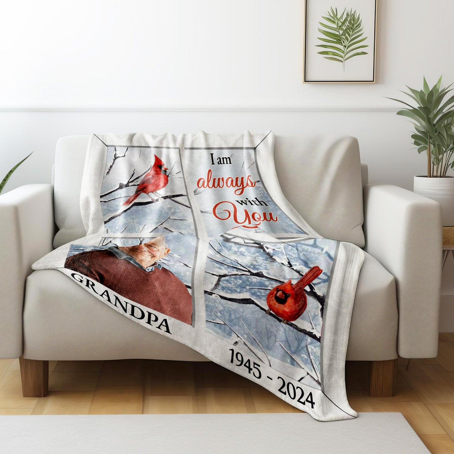 I Am Always With You Red Cardinal Design