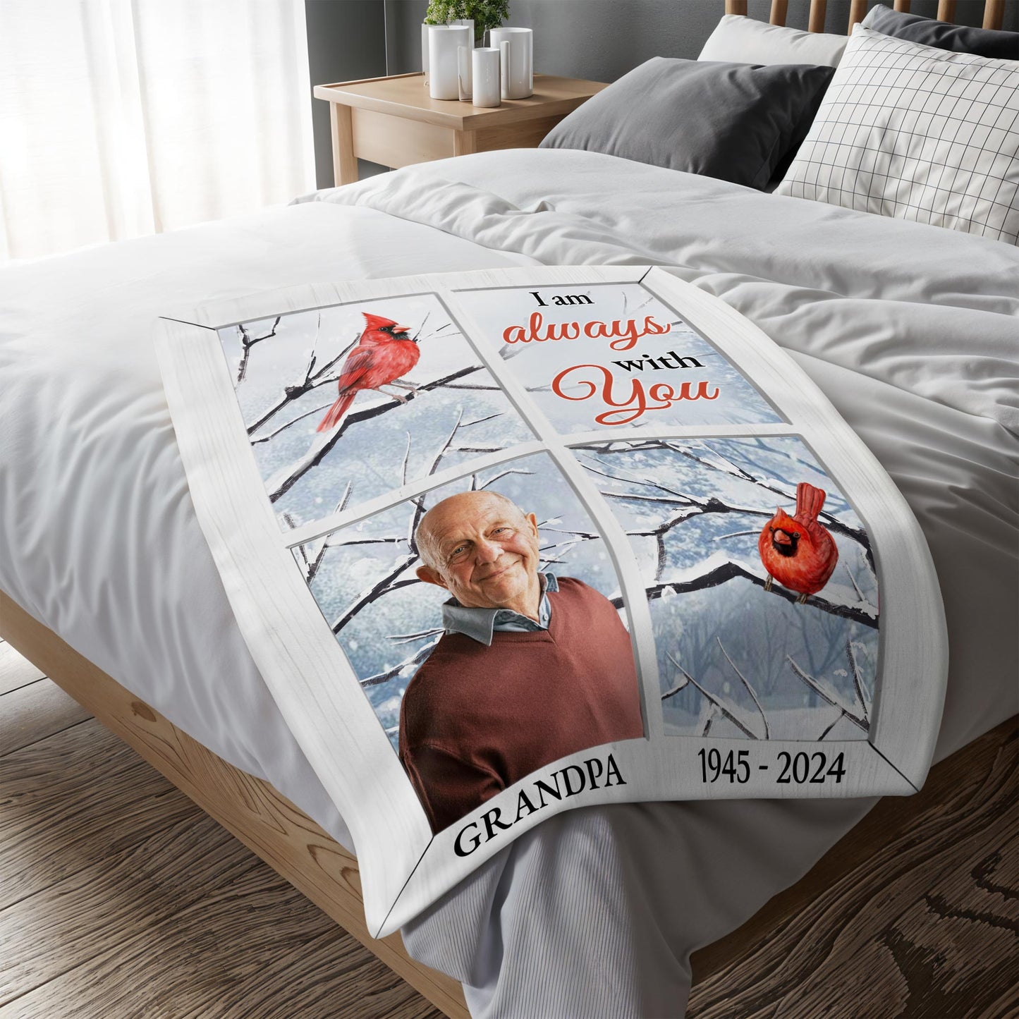 I Am Always With You Red Cardinal Design