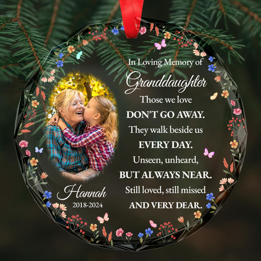 Those We Love Walk Beside Us Every Day Personalized Memorial Ornament