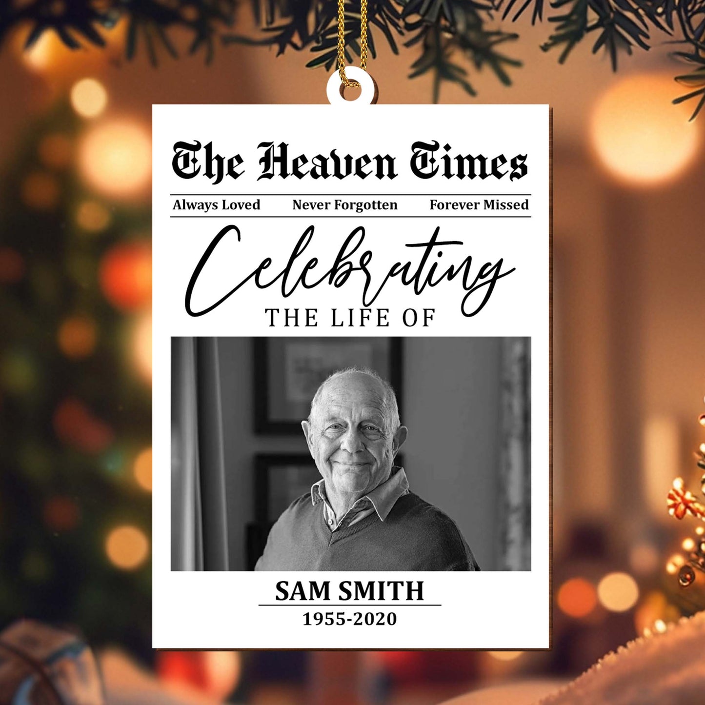 Celebrating The Life Of Loved Ones Memorial Ornament