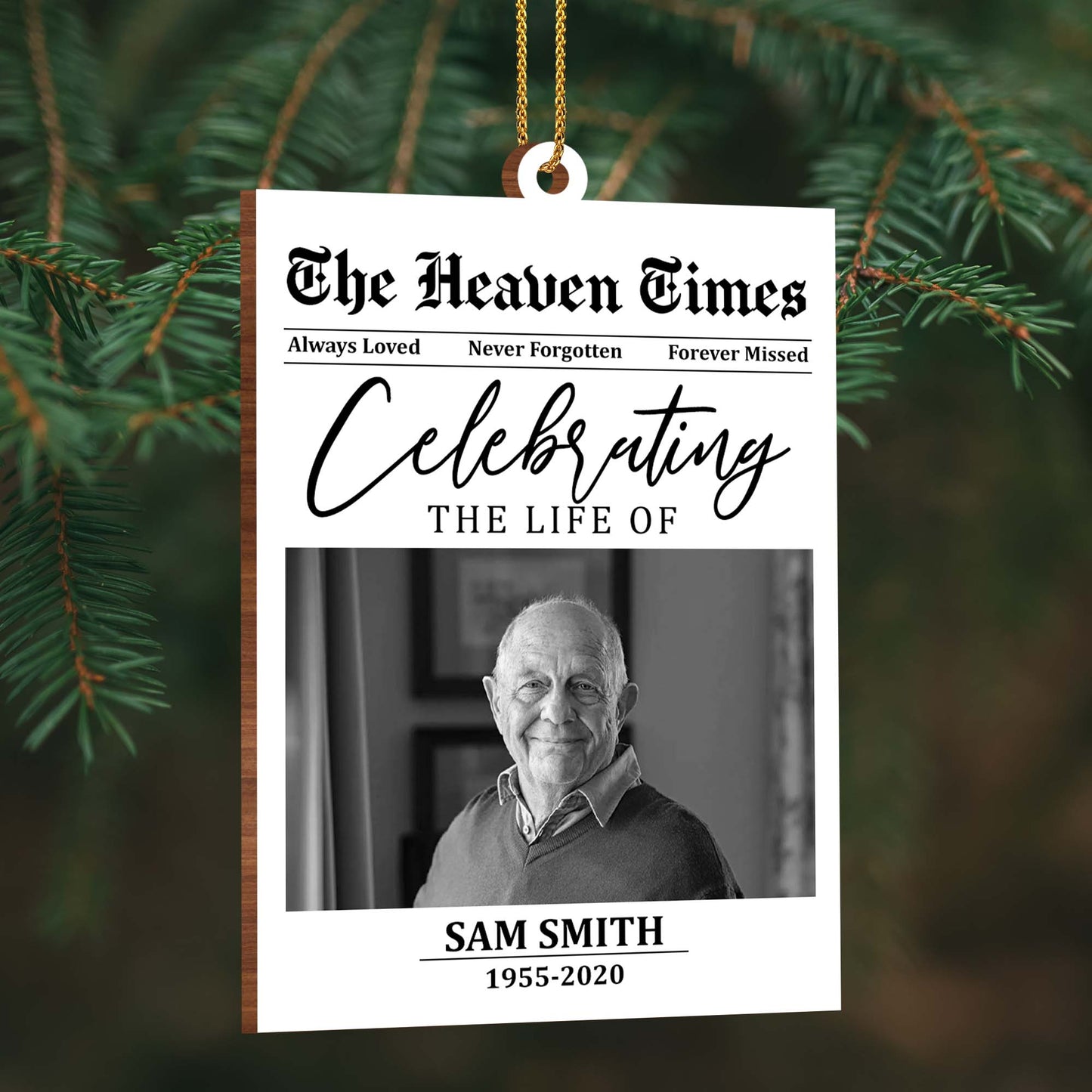 Celebrating The Life Of Loved Ones Memorial Ornament