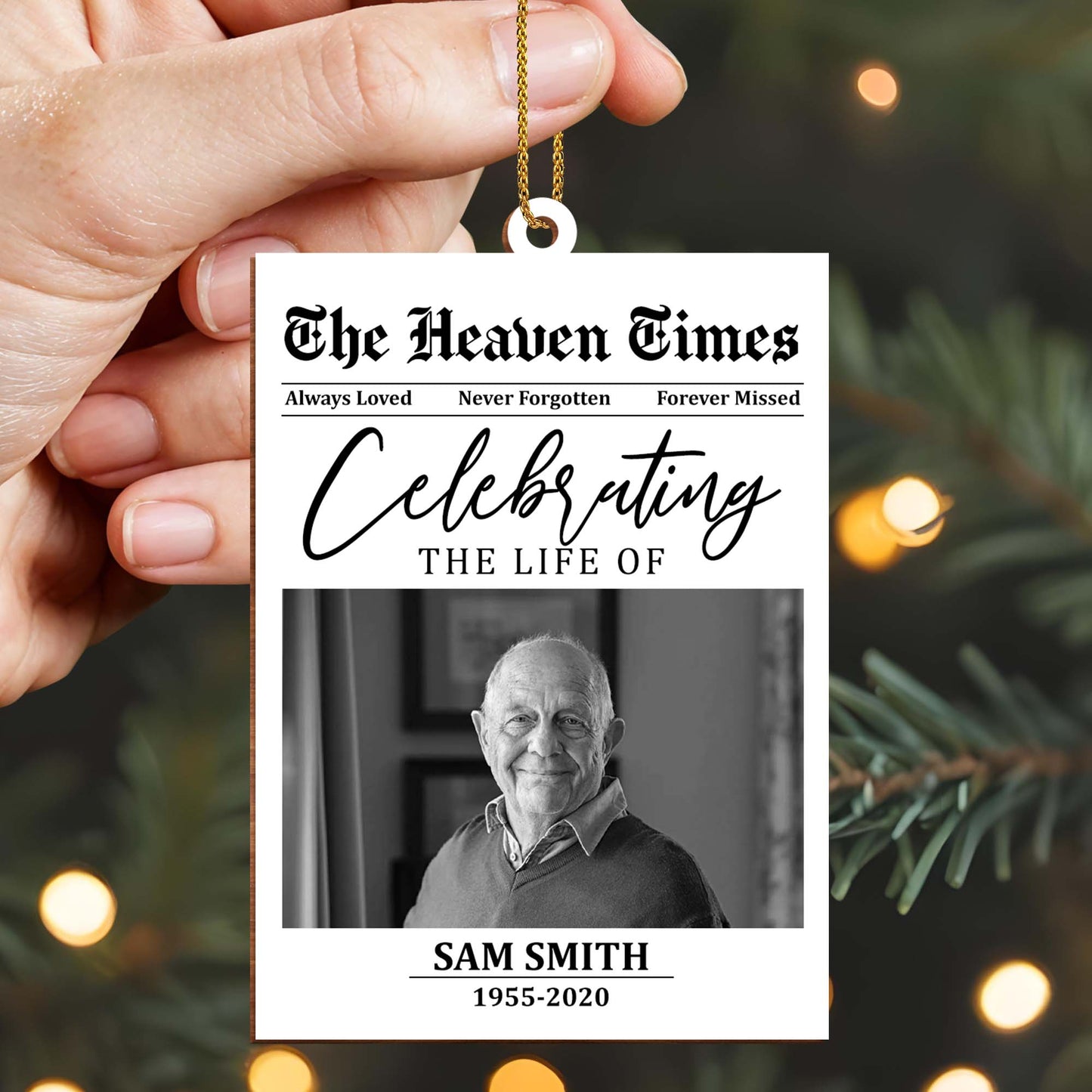 Celebrating The Life Of Loved Ones Memorial Ornament