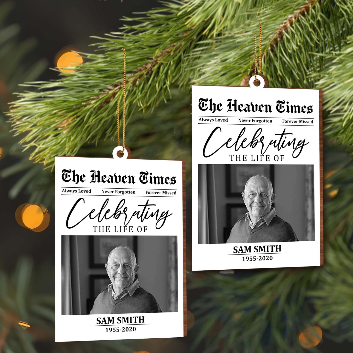 Celebrating The Life Of Loved Ones Memorial Ornament