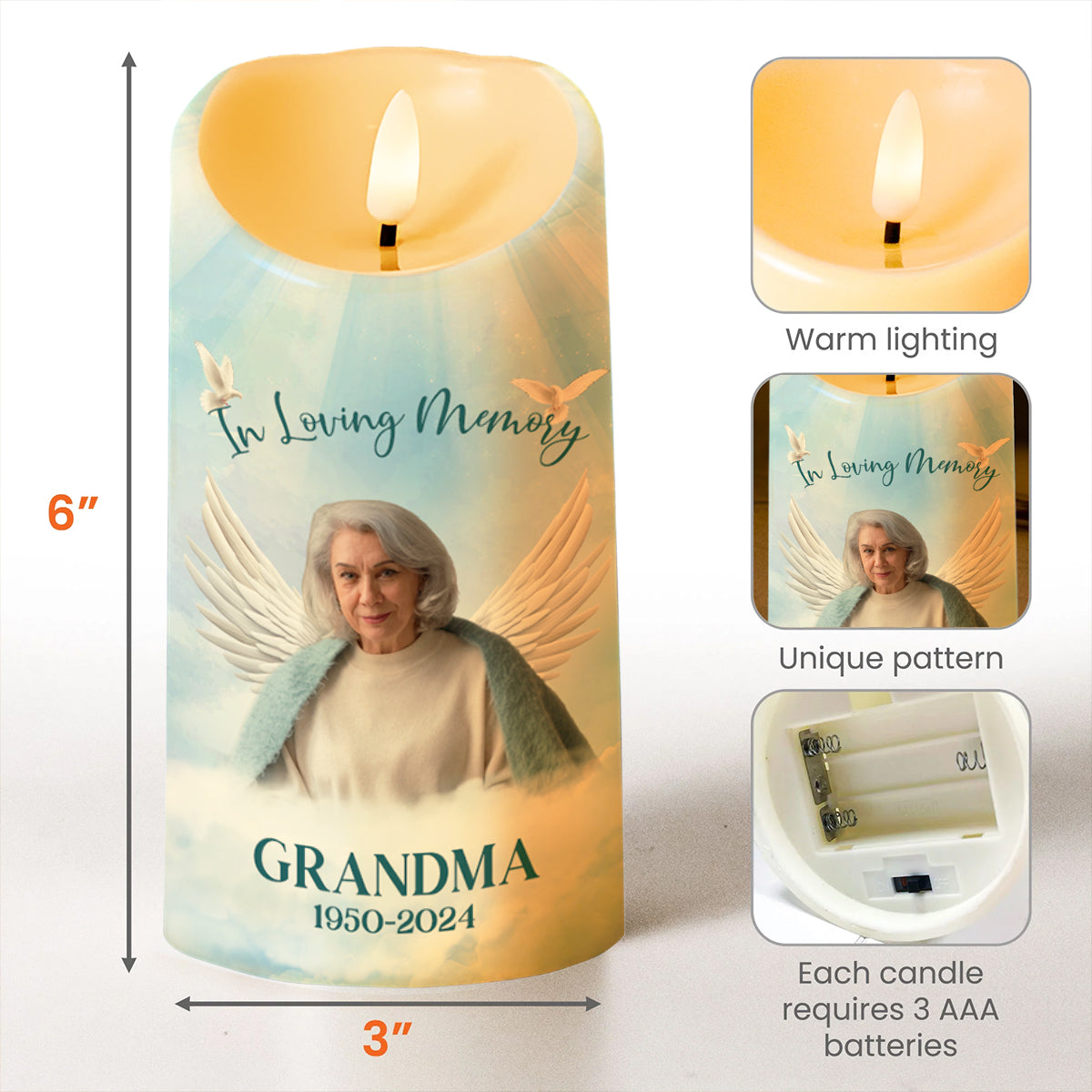 Those We Love Don't Go Away Memorial Candle