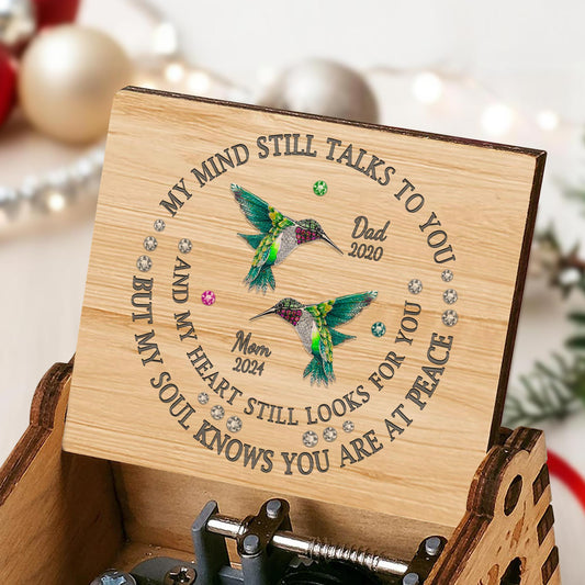 Heartfelt Memorial Message With Hummingbirds